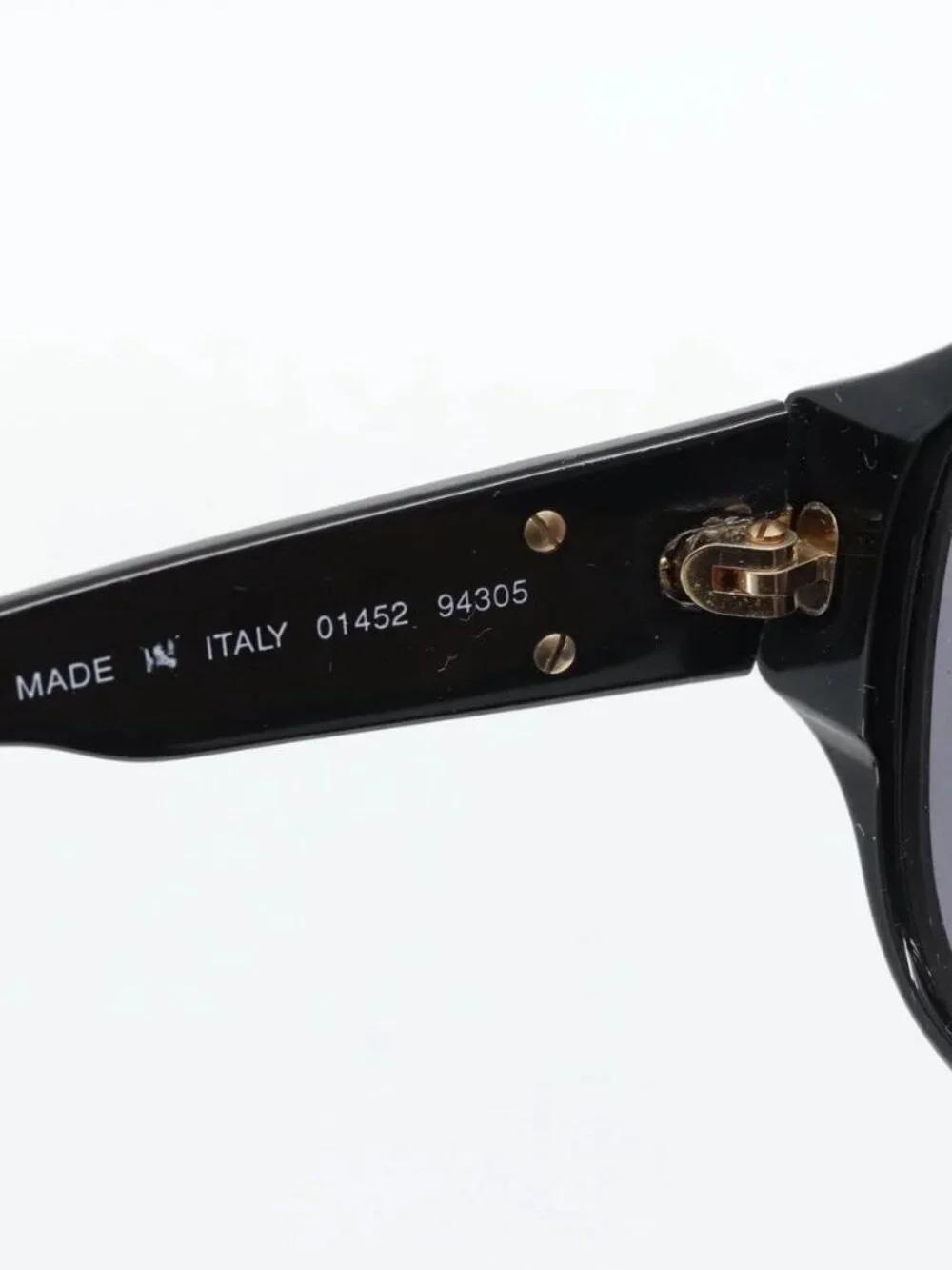 CHANEL COCO Mark Sunglasses plastic Black CC Auth 181746